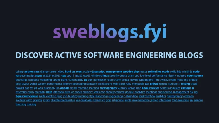 sweblogs.fyi banner