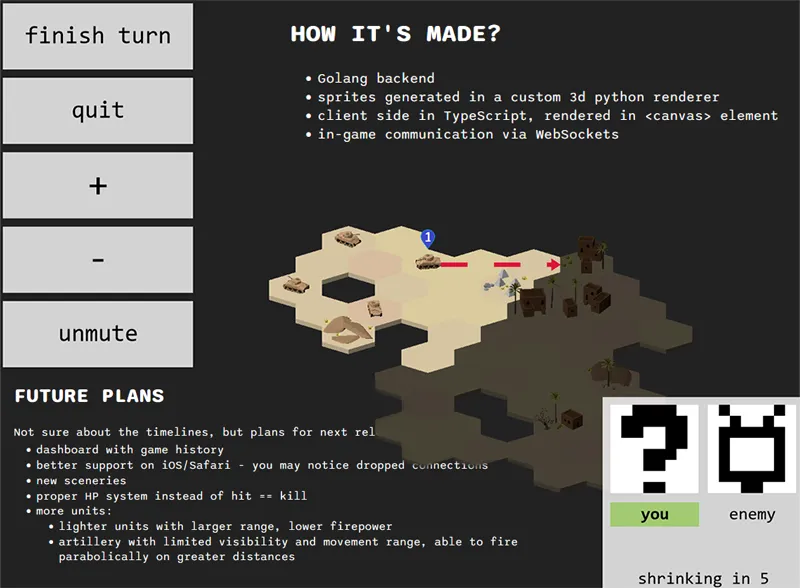 Image of the Tankops game with additional text.