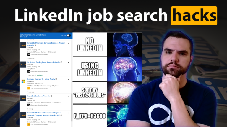 LinkedIn job search hacks and tips