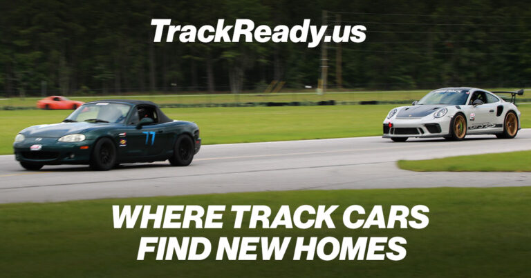 Track Ready Marketplace banner featuring 911 and MX-5